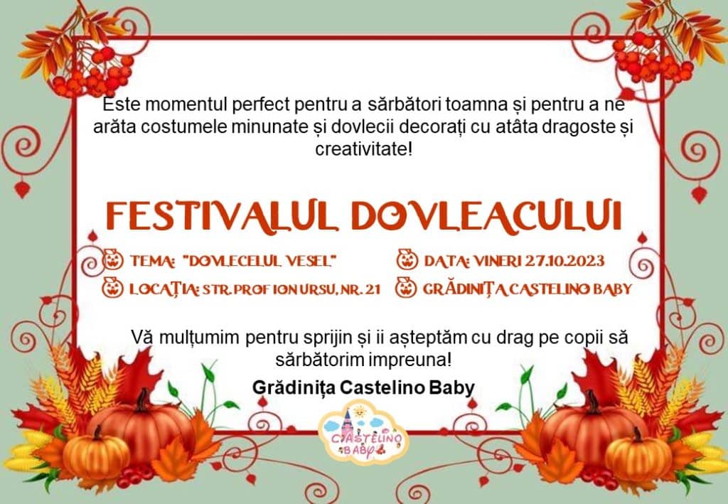 Festivalul toamnei gradinita Eminescu